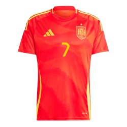 Alvaro Morata #7 Spain Home Jersey EURO 2024 Alvaro Morata #7 Spain Home Jersey EURO 2024