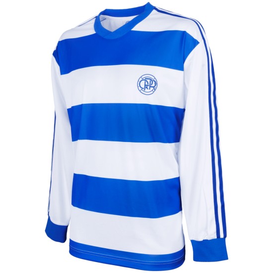 Men's Queens Park Rangers 1977/78 Home Retro Long Sleeve Shirt Men's Queens Park Rangers 1977/78 Home Retro Long Sleeve Shirt
