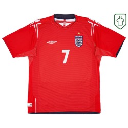 Men's England 2004/06 Away Retro Shirt Beckham #7