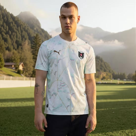 Kid's Austria 2026 Away World Cup Shirt Kid's Austria 2026 Away World Cup Shirt