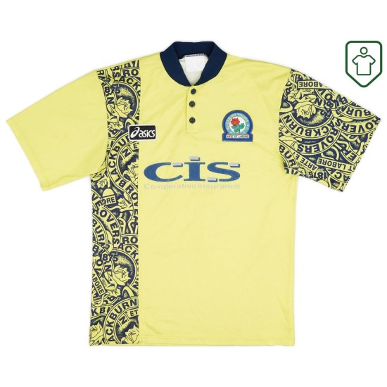 Men's Blackburn Rovers 1996/97 Away Retro Shirt Duff #32