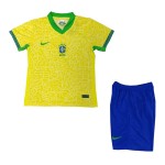 Kid's Brazil Home Jersey+Shorts Copa America 2024