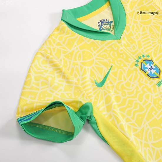 Kid's Brazil Home Jersey+Shorts Copa America 2024