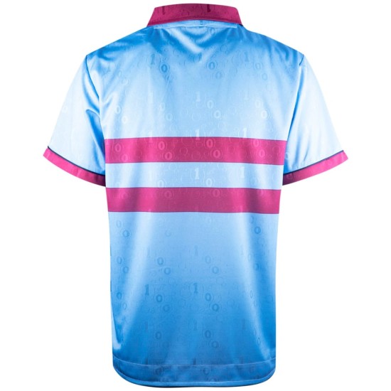Men's West Ham United 1995 Centenary Away Retro Shirt - Sky Blue