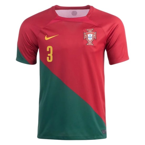 Pepe #3 Portugal Home Jersey World Cup 2022