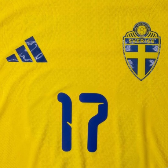 Women's Sweden 2026 Home Authentic World Cup Shirt GYÖKERES #17
