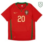 Men's Portugal 2008/10 Home Retro Shirt Deco #20