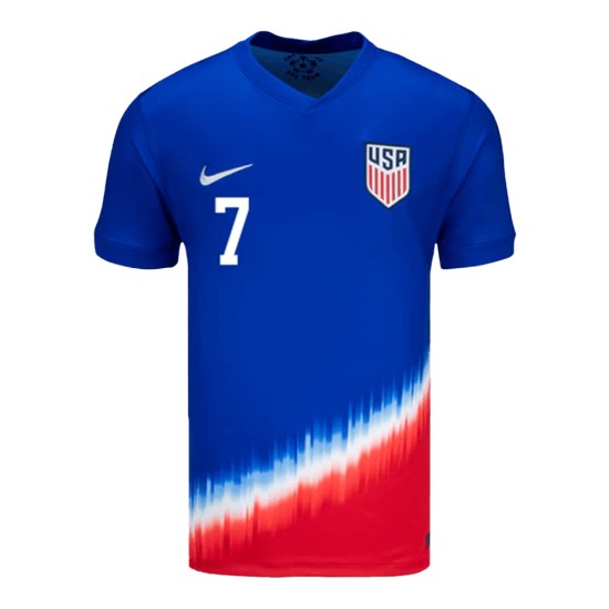 Giovanni Reyna #7 USMNT Away Jersey Copa America 2024 Giovanni Reyna #7 USMNT Away Jersey Copa America 2024