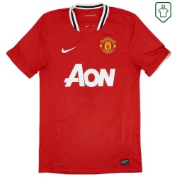 Men's Manchester United 2011/12 Home Retro Shirt Scholes #22