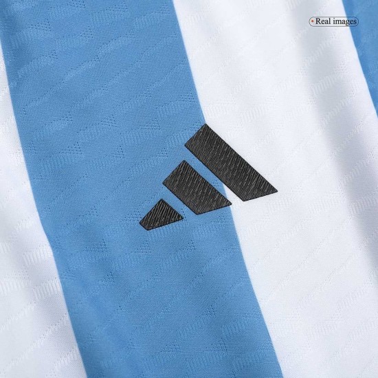 Argentina 3 Stars Player Version Home Jersey World Cup 2022