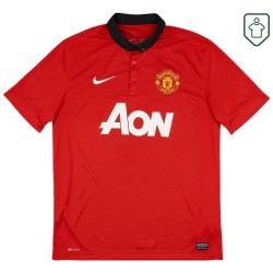 Men's Manchester United 2013/14 Home Retro Shirt Mata #8