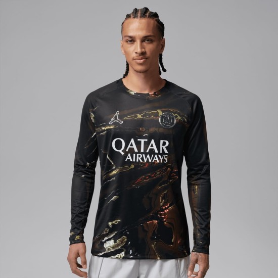 Kid's PSG 2025/26 Jordan Night Edition Long Sleeve Shirt Kid's PSG 2025/26 Jordan Night Edition Long Sleeve Shirt