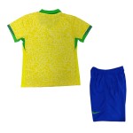 Kid's Brazil Home Jersey+Shorts Copa America 2024