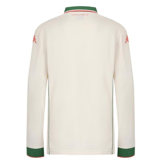 Kid's OGC Nice 2025/26 Away Long Sleeve Shirt