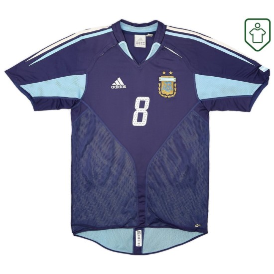 Men's Argentina 2004/05 Away Retro Shirt Zanetti #8