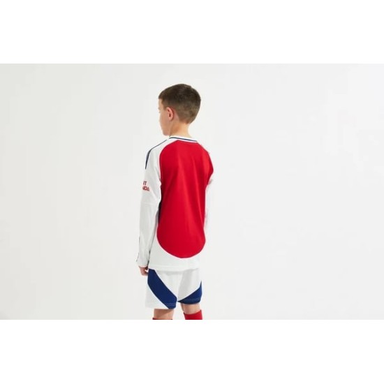 Kid's Arsenal 2024/25 Home Long Sleeve Shirt