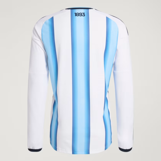 Men's Argentina 2026 Home Authentic World Cup Long Sleeve Shirt