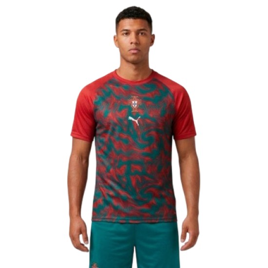 Kid's Portugal 2026 Third World Cup Pre Match Shirt - Red Kid's Portugal 2026 Third World Cup Pre Match Shirt - Red