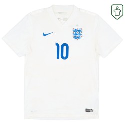 Men's England 2014/15 Home Retro Shirt Rooney #10