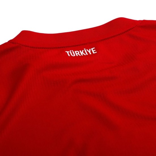 Men's Turkey 2026 Home World Cup Long Sleeve Shirt Men's Turkey 2026 Home World Cup Long Sleeve Shirt