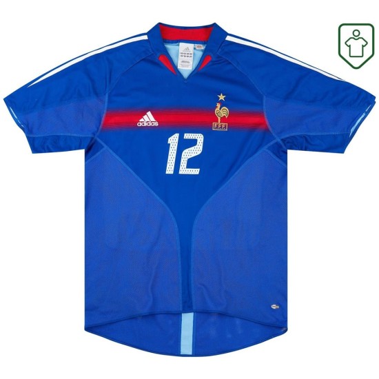 Men's France 2004/06 Home Retro Shirt Henry #12