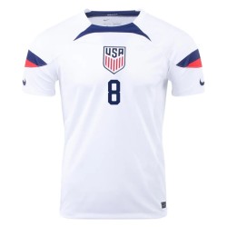 Weston McKennie #8 USMNT Home Jersey World Cup 2022