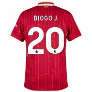 Men's Diogo Jota #20 Liverpool 2024/25 Home Shirt
