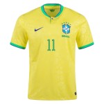 Philippe Coutinho #11 Brazil Home Jersey World Cup 2022