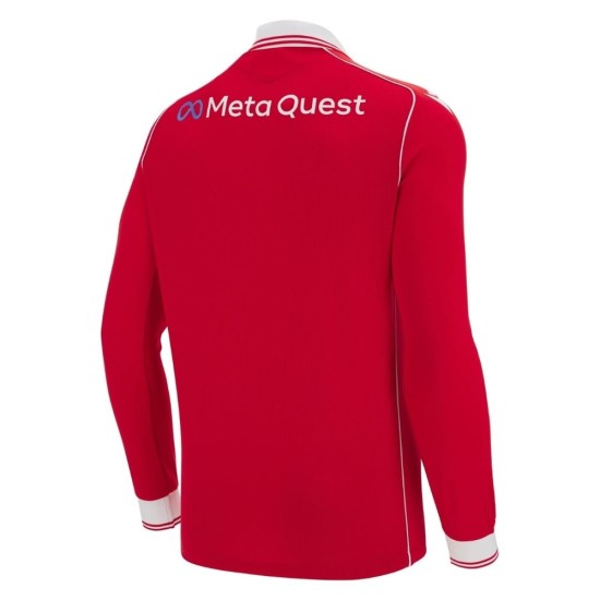 Women's Wrexham AFC 2025/26 Home Long Sleeve Shirt Women's Wrexham AFC 2025/26 Home Long Sleeve Shirt