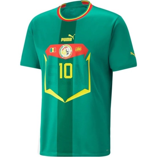 Sadio Mane #10 Senegal Away Jersey World Cup 2022