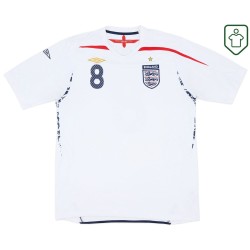 Men's England 2007/09 Home Retro Shirt Lampard #8