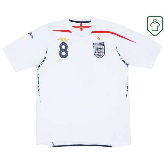 Men's England 2007/09 Home Retro Shirt Lampard #8 Men's England 2007/09 Home Retro Shirt Lampard #8