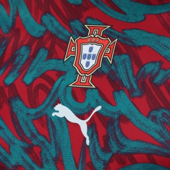 Kid's Portugal 2026 Third World Cup Pre Match Shirt - Red Kid's Portugal 2026 Third World Cup Pre Match Shirt - Red