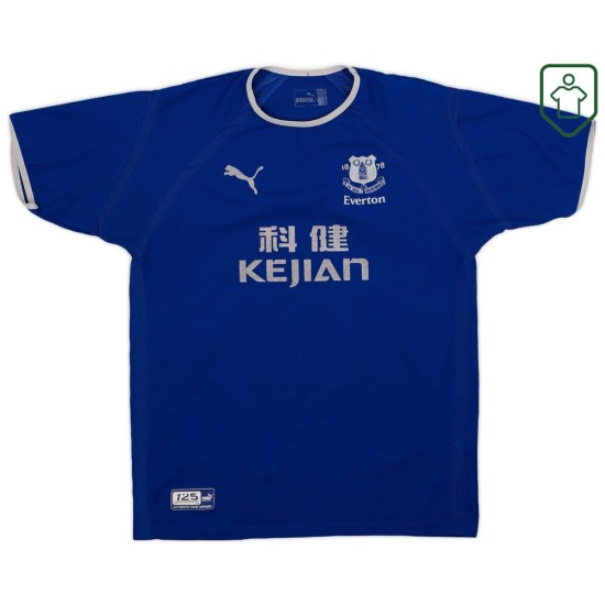 Men's Everton 2003/04 Home Retro Shirt Gravesen #16 Men's Everton 2003/04 Home Retro Shirt Gravesen #16