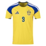 Kid's Sweden 2026 Home Authentic World Cup Shirt ISAK #9 Kid's Sweden 2026 Home Authentic World Cup Shirt ISAK #9