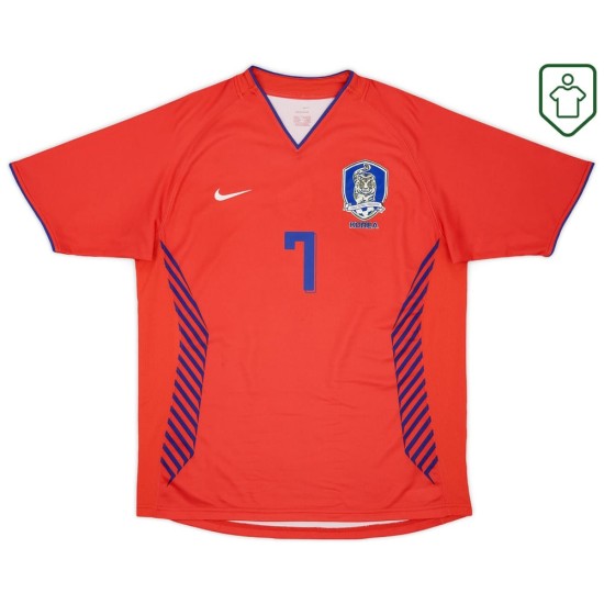 Men's South Korea 2006/08 Home Retro Shirt Jisung #7