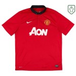 Men's Manchester United 2013/14 Home Retro Shirt Vidic #15 Men's Manchester United 2013/14 Home Retro Shirt Vidic #15