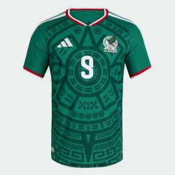 Men's Mexico 2026 Home Authentic World Cup Shirt RAÚL #9
