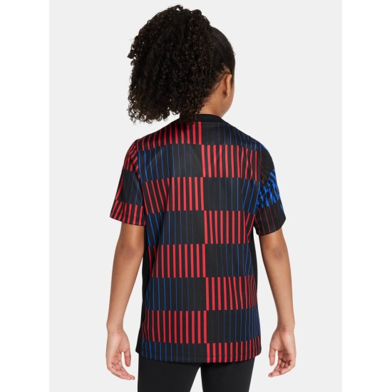 Kid's FC Barcelona 2024/25 Away Prematch Shirt Kid's FC Barcelona 2024/25 Away Prematch Shirt