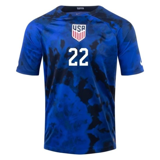 DeAndre Yedlin #22 USMNT Away Jersey World Cup 2022