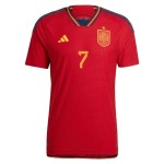 Alvaro Morata #7 Spain Home Jersey World Cup 2022 Alvaro Morata #7 Spain Home Jersey World Cup 2022