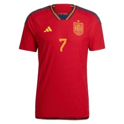 Alvaro Morata #7 Spain Home Jersey World Cup 2022 Alvaro Morata #7 Spain Home Jersey World Cup 2022