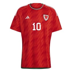 Aaron Ramsey #10 Wales Home Jersey World Cup 2022