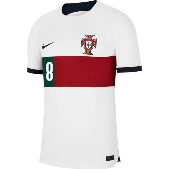 Bruno Fernandes #8 Portugal Away Jersey World Cup 2022