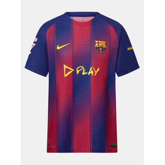 Kid's FC Barcelon x Ed Sheeran 2025/26 Home Shirt - LAMINE YAMAL #10
