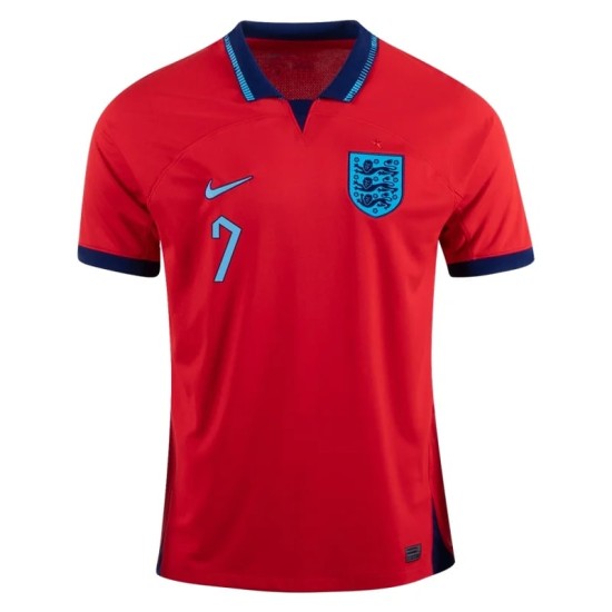 Jadon Sancho #7 England Away Jersey World Cup 2022