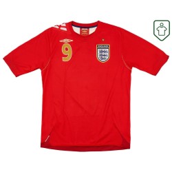 Men's England 2006/08 Away Retro Shirt Rooney #9