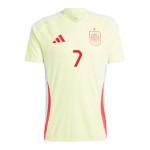 Alvaro Morata #7 Spain Away Jersey EURO 2024