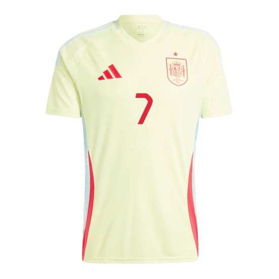 Alvaro Morata #7 Spain Away Jersey EURO 2024