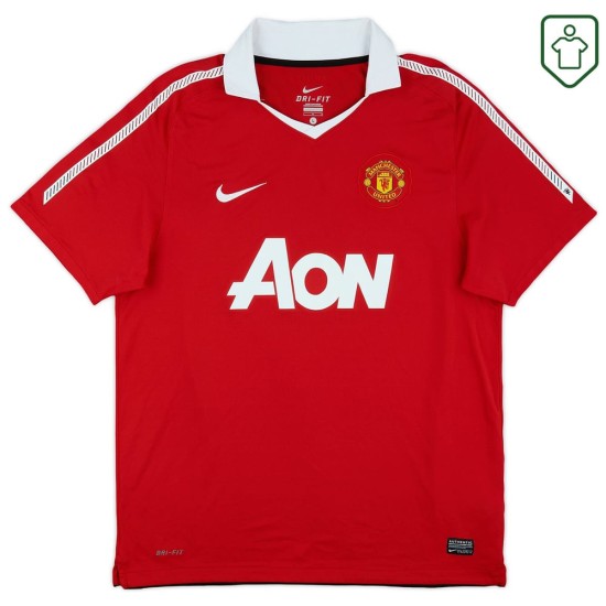 Men's Manchester United 2010/11 Home Retro Shirt Berbatov #9
